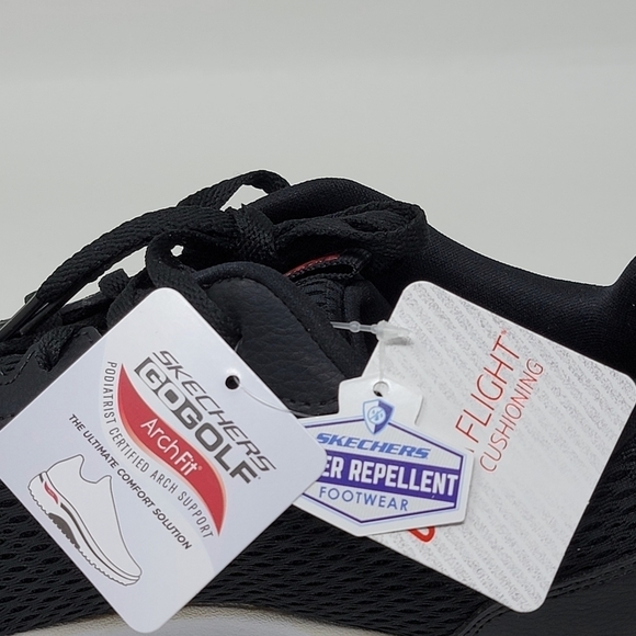 Skechers GO GOLF Men's Size 8 Max Fairway 3 Water Repellent BLACK/RED 214029 New - Picture 10 of 13